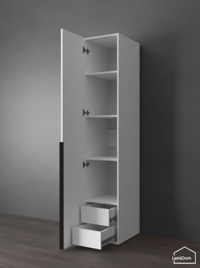 Шкаф Linnea MHR-1-4 2050х400х510 (Белый-М 11.1.1) в Казани - kazan.ok-mebel.com | фото 6