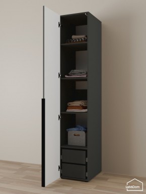 Шкаф Linnea MHR-1-4 2050х400х510 (Графит-М 11.1.25) в Казани - kazan.ok-mebel.com | фото 5
