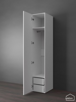 Шкаф Linnea MHR-1PO-3 2050х400х510 (Белый-М 11.1.1) в Казани - kazan.ok-mebel.com | фото 4