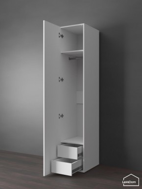 Шкаф Linnea MHR-1PO-3 2050х400х510 (Белый-М 11.1.1) в Казани - kazan.ok-mebel.com | фото 5