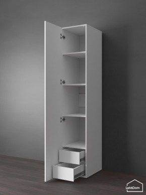 Шкаф Linnea MHR-1PO-4 2050х400х510 (Белый-М 11.1.2) в Казани - kazan.ok-mebel.com | фото 4
