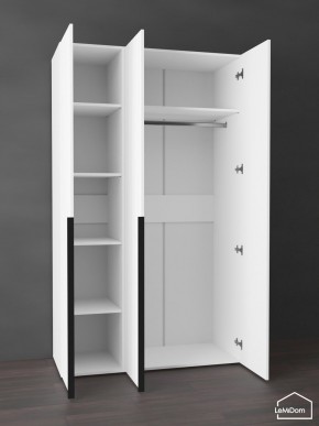 Шкаф Linnea MHR-3-1 2050х1200х510 (Белый-М 11.1.2) в Казани - kazan.ok-mebel.com | фото 4