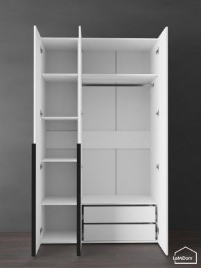 Шкаф Linnea MHR-3-2 2050х1200х510 (Белый-М 11.1.2) в Казани - kazan.ok-mebel.com | фото 5