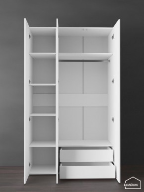 Шкаф Linnea MHR-3PO-2 2050х1200х510 (Белый-М 11.1.2) в Казани - kazan.ok-mebel.com | фото 5