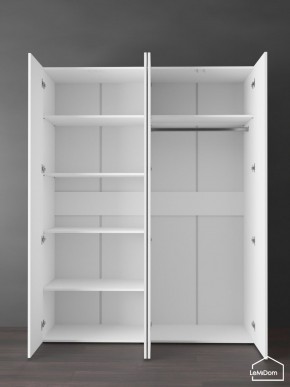 Шкаф Linnea MHR-4PO-1 2050х1600х510 (Белый-М 11.1.1) в Казани - kazan.ok-mebel.com | фото 4