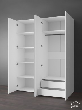 Шкаф Linnea MHR-4PO-2 2050х1600х510 (Белый-М 11.1.2) в Казани - kazan.ok-mebel.com | фото 6