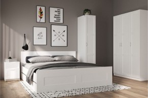 Шкаф ПЕГАС однодверный с рамочным фасадом, цвет белый в Казани - kazan.ok-mebel.com | фото 4
