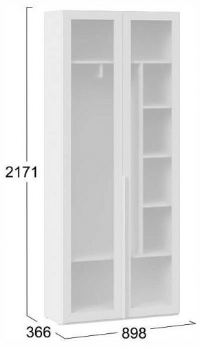 Шкаф платяной Порто СМ-393.07.226 в Казани - kazan.ok-mebel.com | фото 4