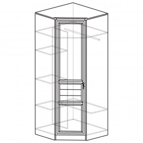 Шкаф угловой 50 Лира Нортон светлый (угол 854х854) в Казани - kazan.ok-mebel.com | фото 2