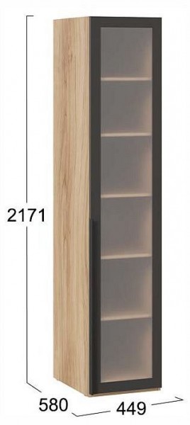 Шкаф-витрина Порто СМ-393.07.008 в Казани - kazan.ok-mebel.com | фото 3