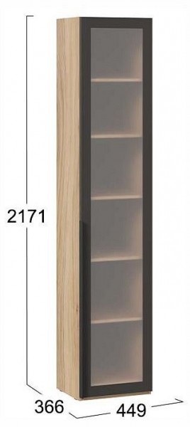 Шкаф-витрина Порто СМ-393.07.213 в Казани - kazan.ok-mebel.com | фото 4