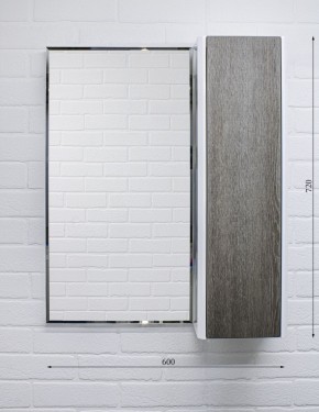 Шкаф-зеркало Uno 60 Дуб серый левый/правый Домино (DU1503HZ) в Казани - kazan.ok-mebel.com | фото 7