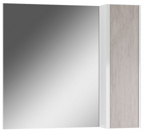 Шкаф-зеркало Uno 80 Дуб серый левый/правый Домино (DU1504HZ) в Казани - kazan.ok-mebel.com | фото