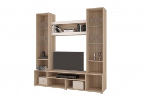 Стенка АНТАЛИЯ 2 (Сонома/Графит софт) в Казани - kazan.ok-mebel.com | фото 2