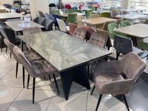 Стол IVAR 180 MARBLES KL-80 Серый мрамор, итальянская керамика, ®DISAUR в Казани - kazan.ok-mebel.com | фото 11
