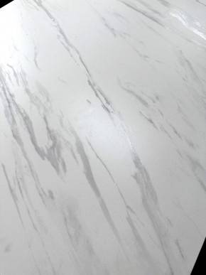 Стол MATERA 160 MARBLES KL-99 Белый мрамор матовый, итальянская керамика/ черный каркас, ®DISAUR в Казани - kazan.ok-mebel.com | фото 3
