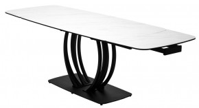Стол MATERA 160 MARBLES KL-99 Белый мрамор матовый, итальянская керамика/ черный каркас, ®DISAUR в Казани - kazan.ok-mebel.com | фото 8