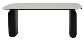Стол NORD 200 TL-102 Бежевый мрамор, испанская керамика / черный каркас, ®DISAUR в Казани - kazan.ok-mebel.com | фото 4