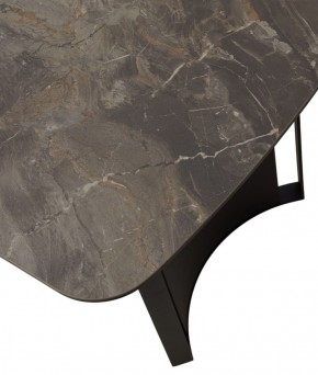 Стол RASMUS 160 KL-80 Серый мрамор, итальянская керамика / черный каркас, ®DISAUR в Казани - kazan.ok-mebel.com | фото 9