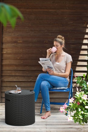Столик-холодильник Кул-Стул (Cool stool) графит в Казани - kazan.ok-mebel.com | фото