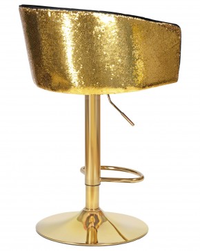 Стул барный DOBRIN DARCY GOLD SHINY, черный велюр с золотыми пайетками в Казани - kazan.ok-mebel.com | фото 4