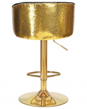 Стул барный DOBRIN DARCY GOLD SHINY, черный велюр с золотыми пайетками в Казани - kazan.ok-mebel.com | фото 5