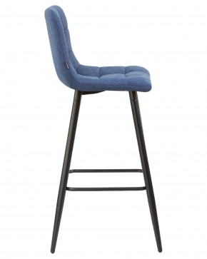 Стул барный DOBRIN NICOLE, черные матовые ножки, синяя ткань (UF860-14B) в Казани - kazan.ok-mebel.com | фото 3