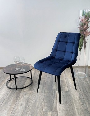 Стул CHIC BLUVEL-86 NAVY BLUE / черный каркас М-City в Казани - kazan.ok-mebel.com | фото 3