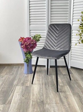 Стул DUKE BLUVEL-14 GREY, велюр / черный каркас М-City в Казани - kazan.ok-mebel.com | фото 4