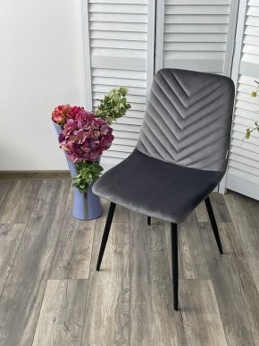 Стул DUKE BLUVEL-14 GREY, велюр / черный каркас М-City в Казани - kazan.ok-mebel.com | фото 5
