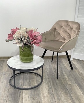 Стул GALE 360 град. поворот. BLUVEL-40 BEIGE, велюр/ черный каркас, М-City в Казани - kazan.ok-mebel.com | фото 2