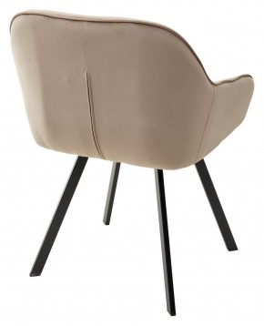 Стул GALE 360 град. поворот. BLUVEL-40 BEIGE, велюр/ черный каркас, М-City в Казани - kazan.ok-mebel.com | фото 4
