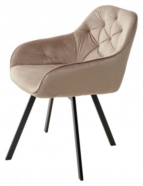 Стул GALE 360 град. поворот. BLUVEL-40 BEIGE, велюр/ черный каркас, М-City в Казани - kazan.ok-mebel.com | фото 5