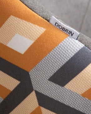 Стул обеденный DOBRIN MARKUS, ЭМАЛЬ ЧЕРНЫЙ МУАР ткань Candy Graphite+Escada Ochre в Казани - kazan.ok-mebel.com | фото 10
