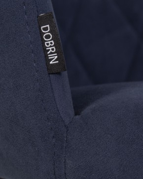 Стул обеденный DOBRIN ROBY, ЭМАЛЬ ЧЕРНЫЙ МУАР велюр Catania Dark Blue в Казани - kazan.ok-mebel.com | фото 9