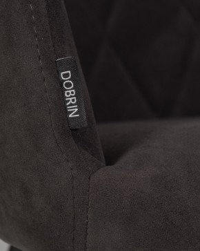 Стул обеденный DOBRIN ROBY, ЭМАЛЬ ЧЕРНЫЙ МУАР велюр Catania Espresso в Казани - kazan.ok-mebel.com | фото 9