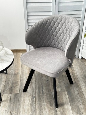 Стул SKAT 360 град. поворот. B22 Серый, велюр / черный каркас, М-City в Казани - kazan.ok-mebel.com | фото 3