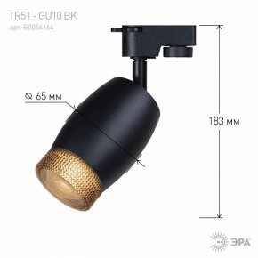 Светильник на штанге Эра  TR51 - GU10 BK в Казани - kazan.ok-mebel.com | фото 4