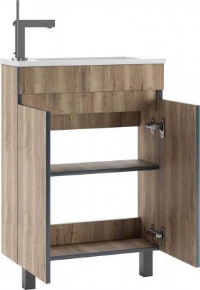 Тумба под умывальник "Modul 60"Dolche Dark без ящика Домино (DD5403T) в Казани - kazan.ok-mebel.com | фото 3