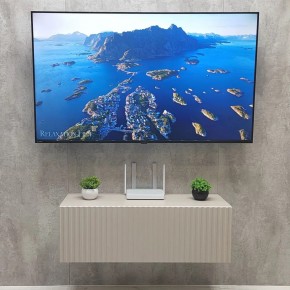 Тумба подвесная под ТВ LINES MTV3-MA 900 Бежевый (Леда-М 10.1.5) в Казани - kazan.ok-mebel.com | фото 3