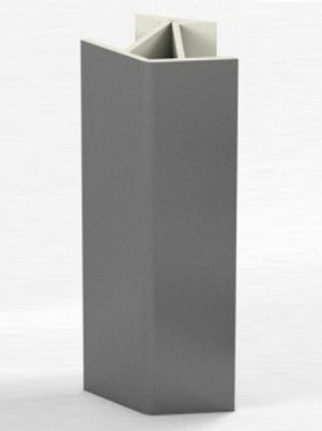 Угловое соединение для цоколя 135 гр. h100 мм (Алюминий, Белый, Черный, Сонома) в Казани - kazan.ok-mebel.com | фото 1