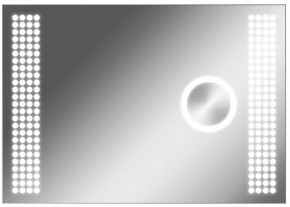 Зеркало Cosmo 100 alum (линза) с подсветкой Sansa (SCL1026Z) в Казани - kazan.ok-mebel.com | фото 1