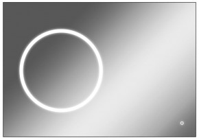 Зеркало Eclipse 100 black с подсветкой Sansa (SE1032Z) в Казани - kazan.ok-mebel.com | фото