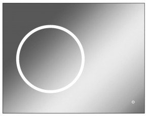 Зеркало Eclipse 90 black с подсветкой Sansa (SE1031Z) в Казани - kazan.ok-mebel.com | фото 1