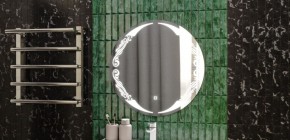 Зеркало Канберра 700х700 с подсветкой Домино (GL7032Z) в Казани - kazan.ok-mebel.com | фото 7